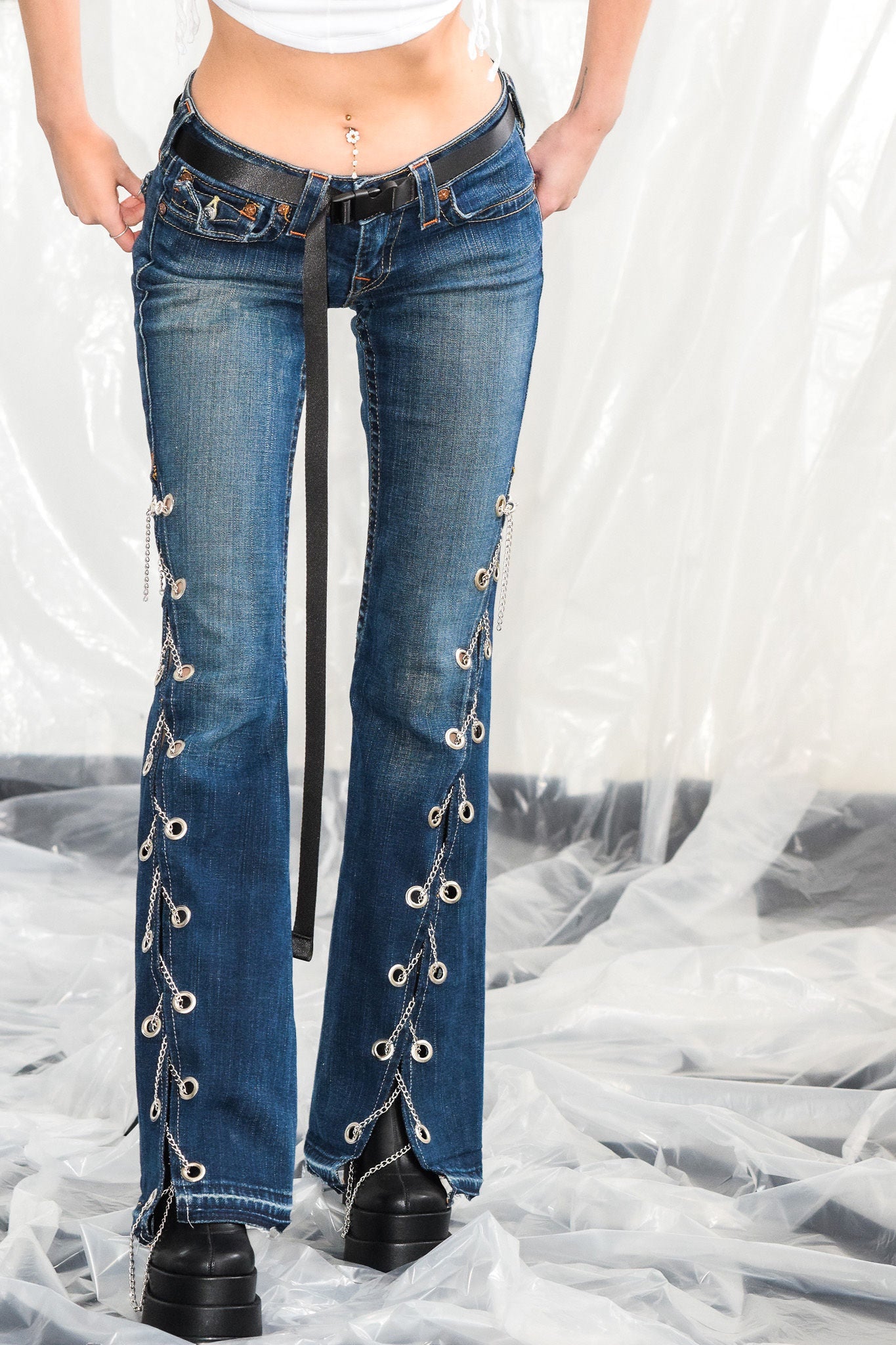 chained true religion jeans