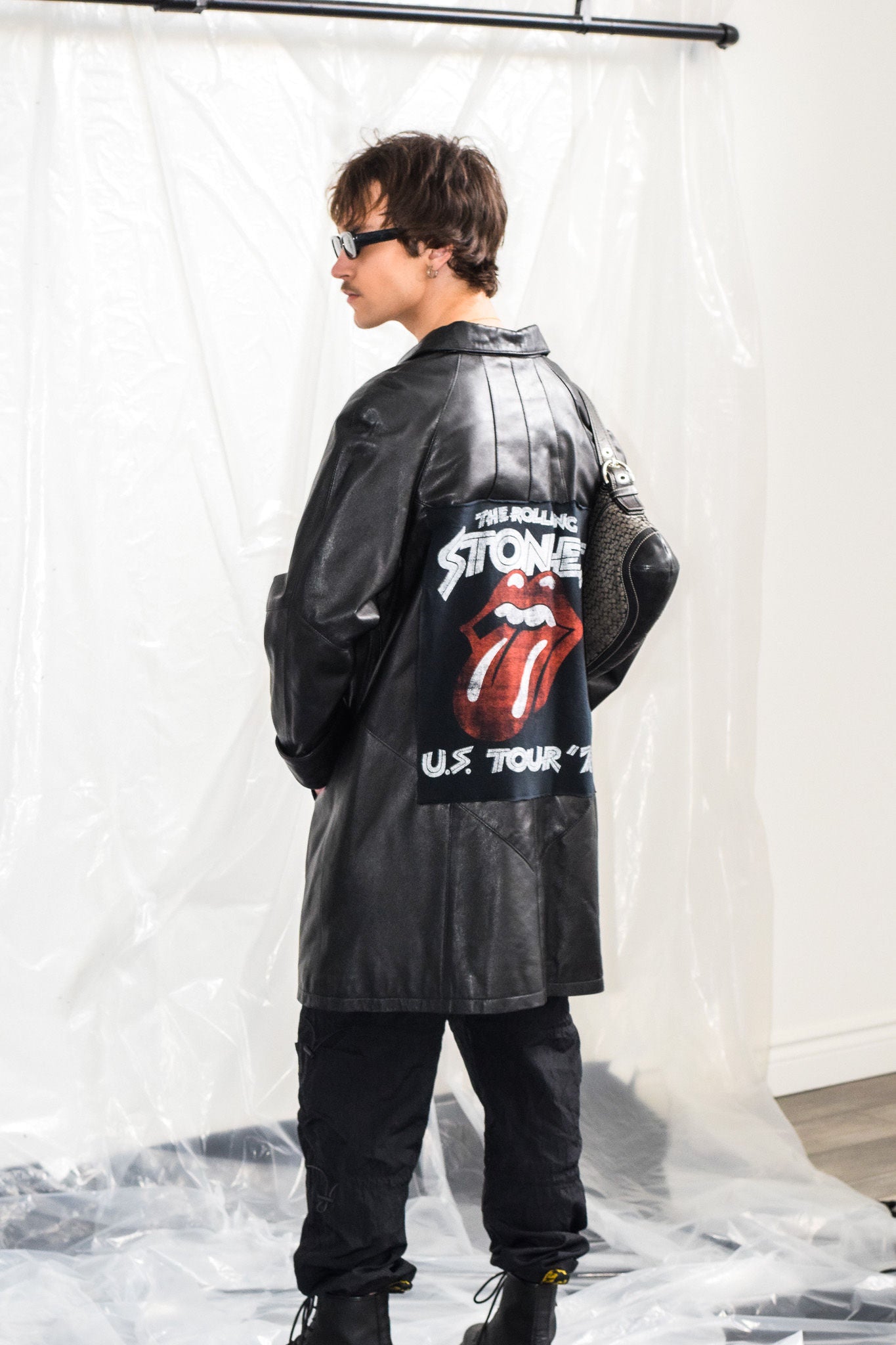 rolling stones leather jacket