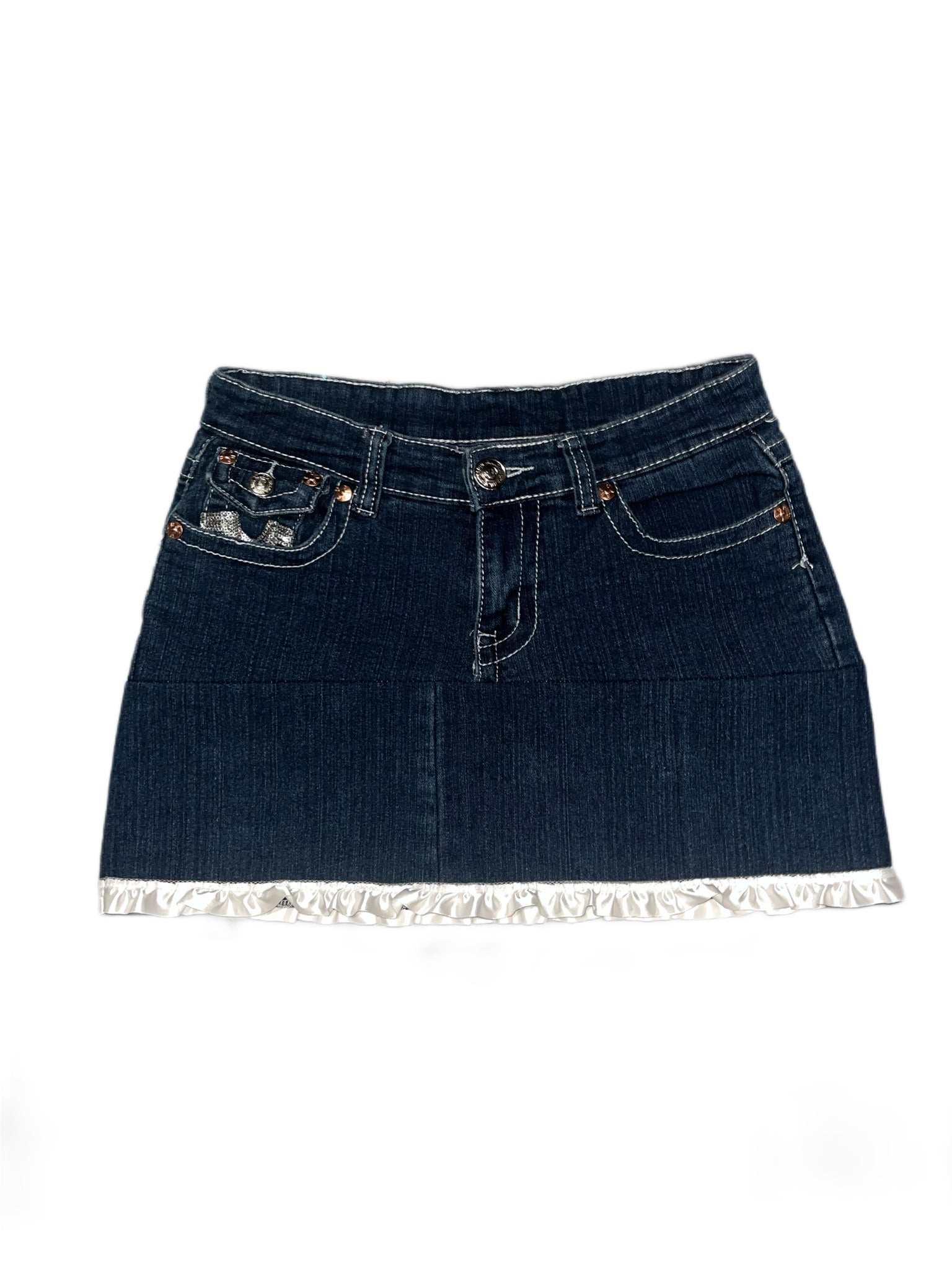 true religion mini skirt