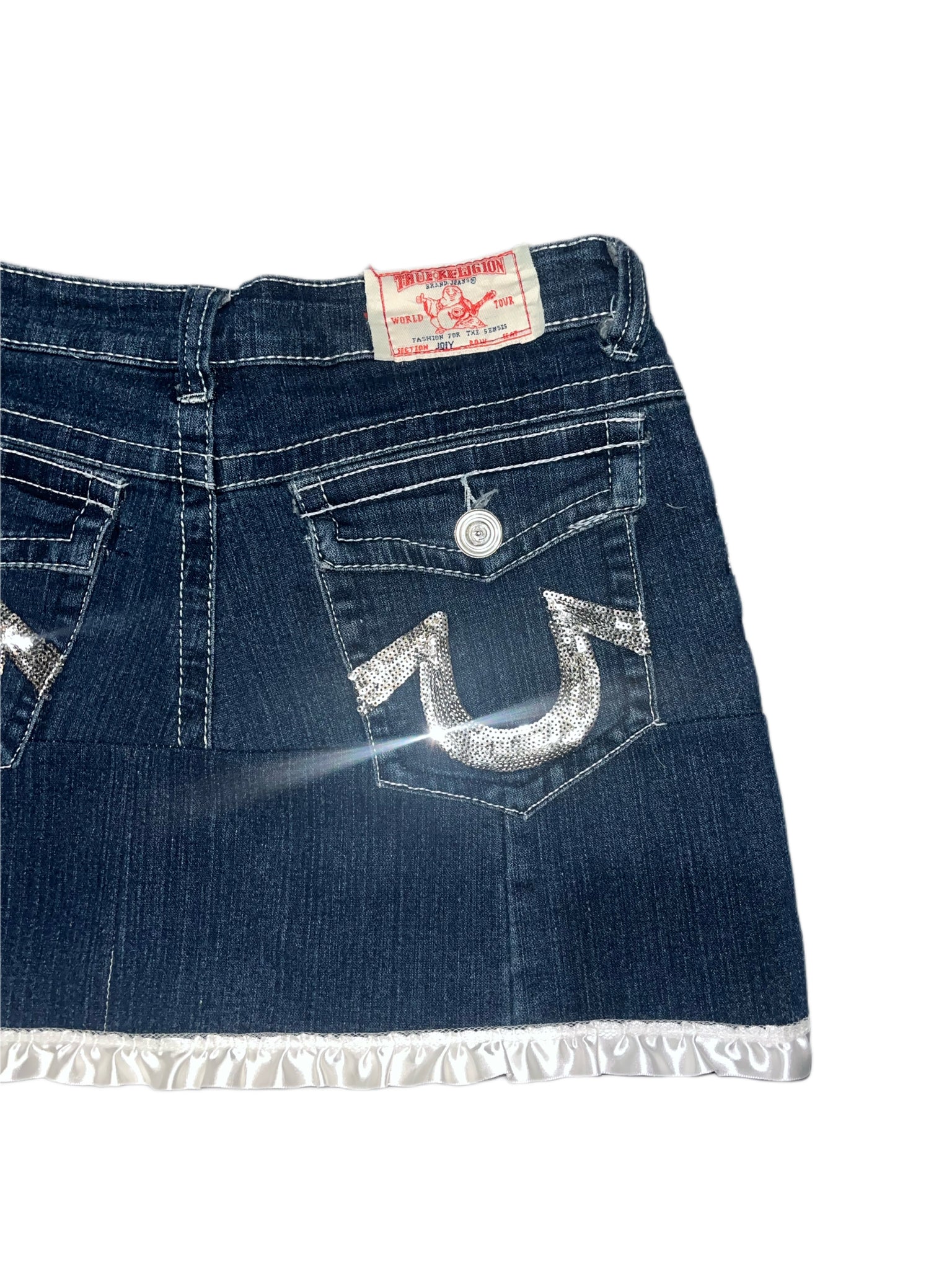 true religion mini skirt