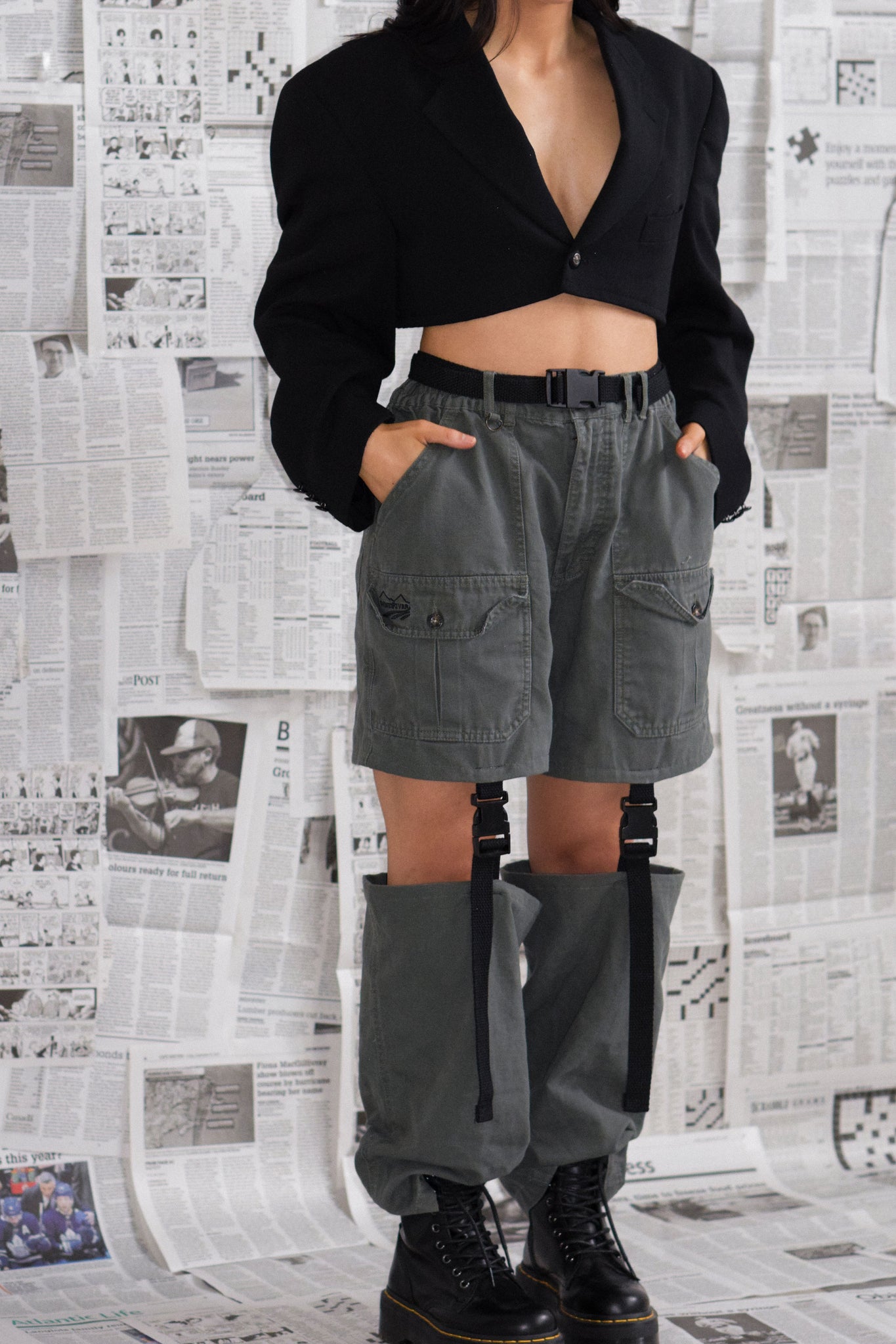 buckle cargo pants